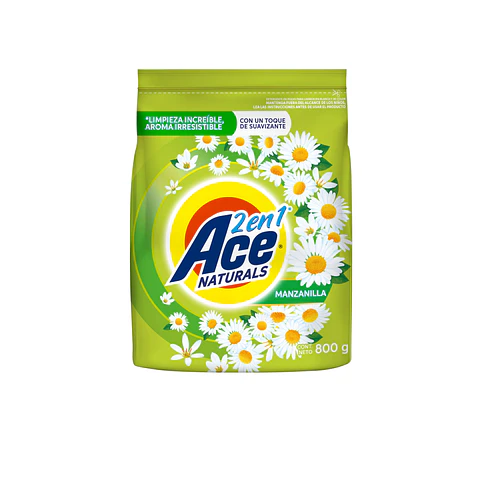 Detergente Ace Naturals Manzanilla con Suavizante ( 2 x 800 G )