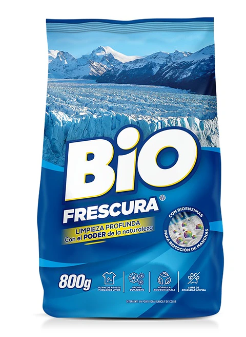Detergente en Polvo Biofrescura Campos de Hielo ( 3 x 800 G )