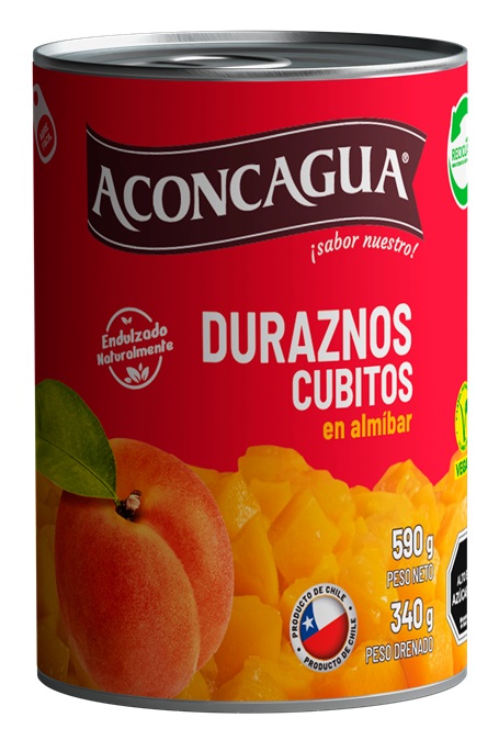 Duraznos Aconcagua Cubitos ( 3 x 590 G ) 1