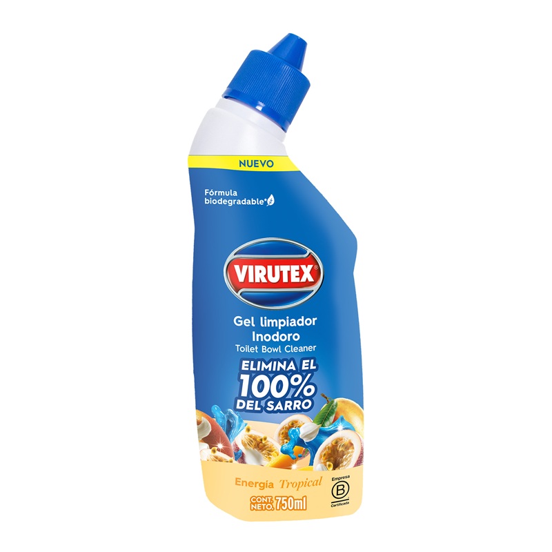 Gel Limpiador Inodoro Energía Tropical Virutex ( 2 x 750 ML ) 1