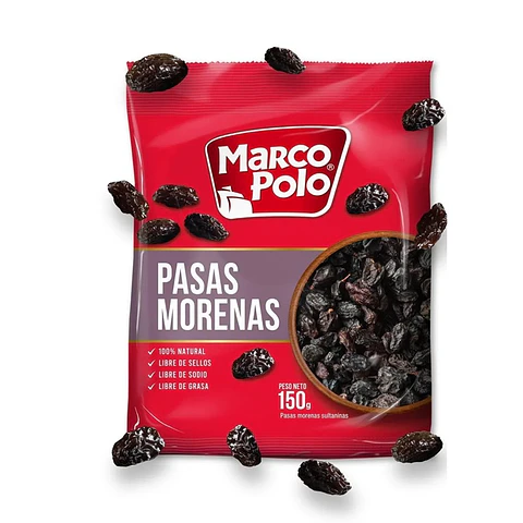 Pasas Morenas Marco Polo ( 3 x 150 G )