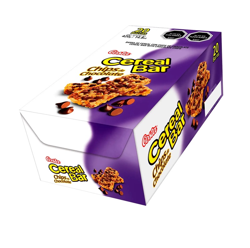 Cereal Bar Chips de Chocolate Costa ( 20 x 21 G ) 1