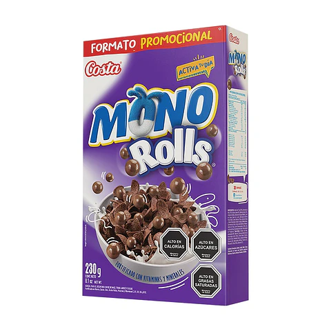 Cereal Mono Rolls Costa ( 2 x 230 G )