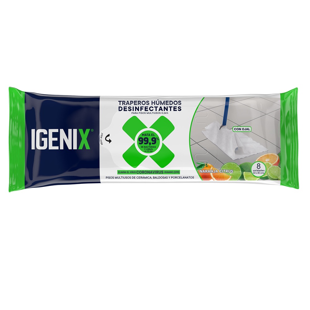 Trapero Húmedo Desinfectante Igenix Naranja ( 3 UD ) 1