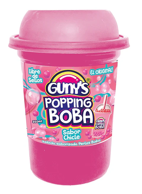 Bebida Popping Boba Chicle Gunys ( 3 x 350 ML )