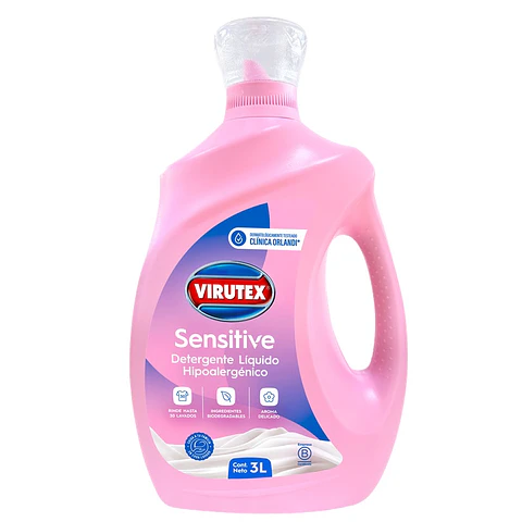 Detergente Líquido Virutex Sensitive Botella ( 3 LT )