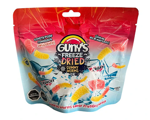 Gomitas Freeze Dried Gusanos Gunys ( 12 x 26 G )