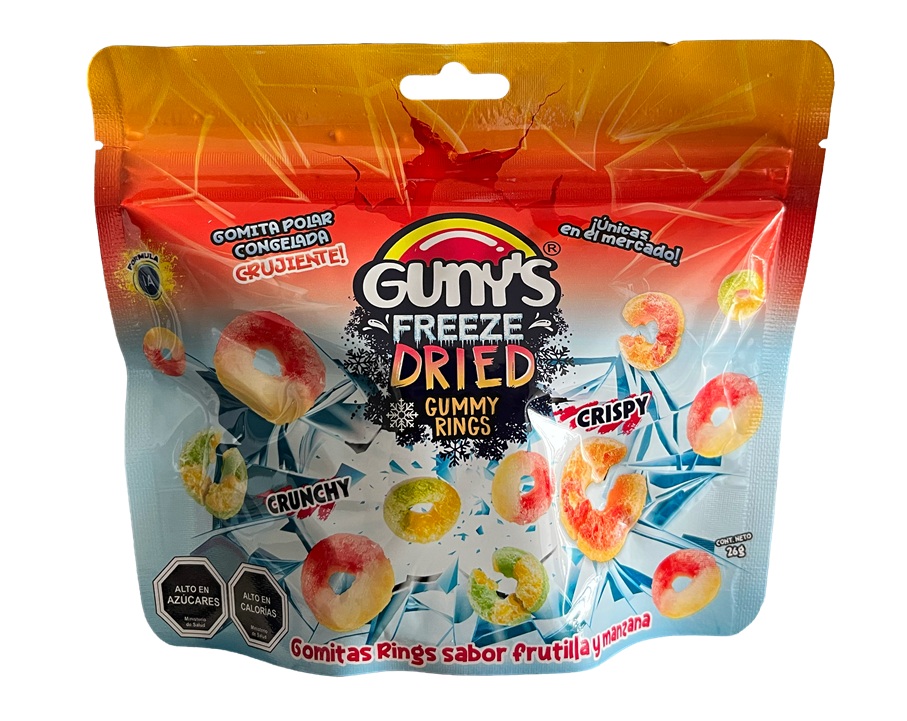 Gomitas Freeze Dried Anillos Gunys ( 12 x 26 G ) 1
