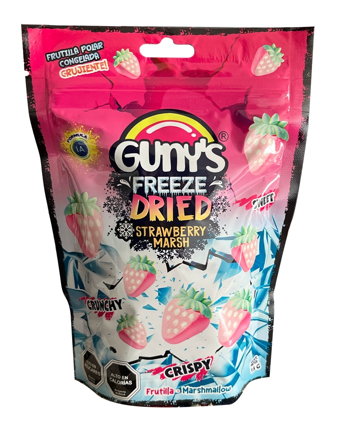 Marshmallow Freeze Dried Frutilla Gunys ( 12 x 15 G ) 1