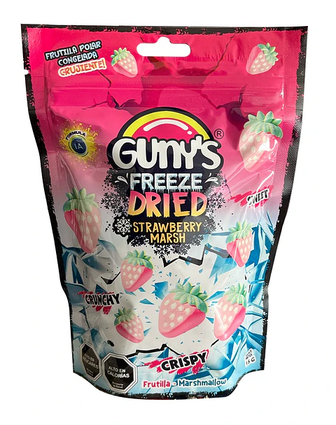 Marshmallow Freeze Dried Frutilla Gunys ( 12 x 15 G )