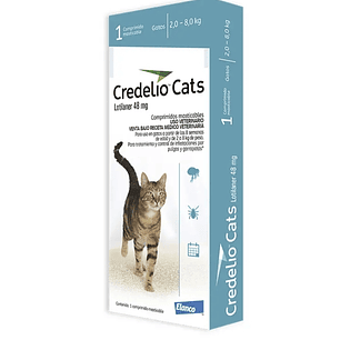 Credelio Gato 48 Mg 2 a 8 Kg x 1 masticable