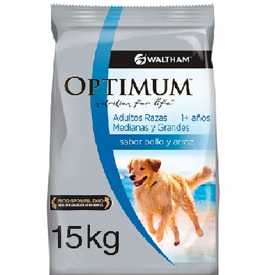 OPTIMUM ADULTO RAZAS MEDIANAS Y GRANDES 15KG 1