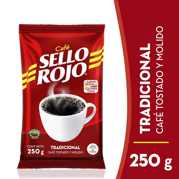 CAFE SELLO ROJO 250GR x20 UND