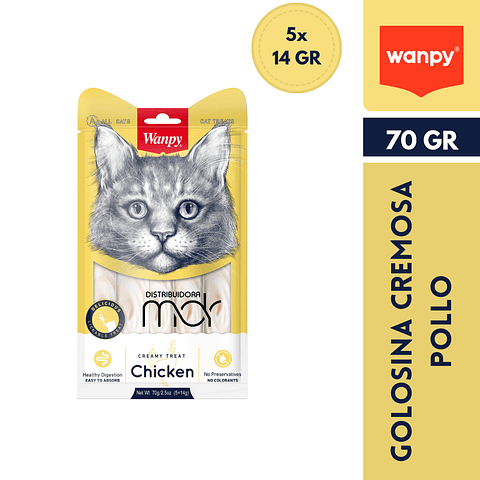 WANPY CREAMY TREAT CHICKEN 70GR