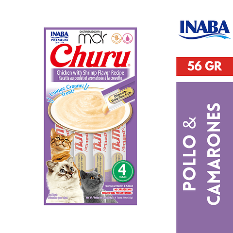 CHURU POLLO CON CAMARÓN 56GR