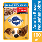 PEDIGREE SACHET RAZAS PEQUEÑAS CARNE 100gr x12 UND 2