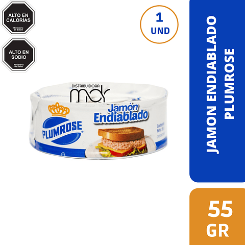 JAMÓN ENDIABLADO PLUMROSE 55 GR - 24 UNIDADES