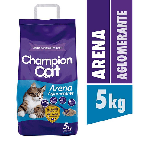 Champion Cat Arena Sanitaria Aglomerante 5Kg
