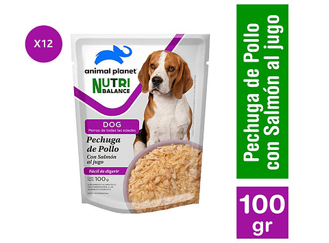 ANIMAL PLANET NUTRIBALANCE DOG SACHET 100GR x12 UND