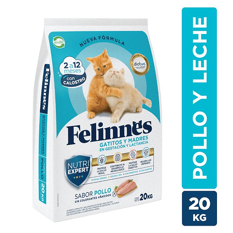 FELINNES GATITOS Y MADRES POLLO 20kg