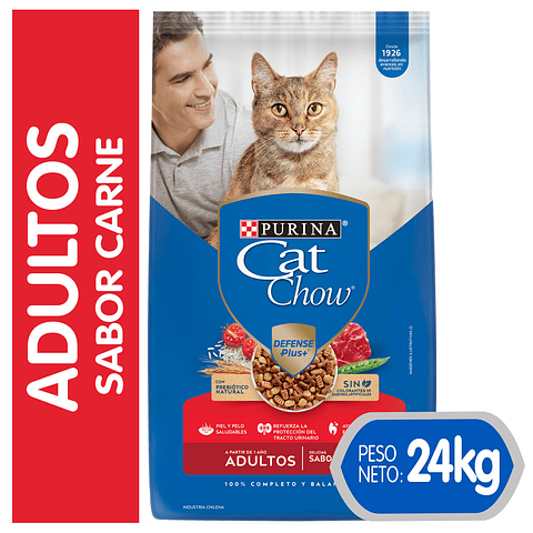 PURINA CAT CHOW ADULTO CARNE 24KG