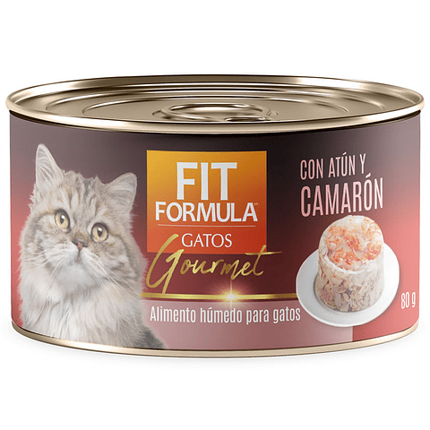 FIT FORMULA GATO LATA GOURMET ATÚN Y CAMARÓN 80GR