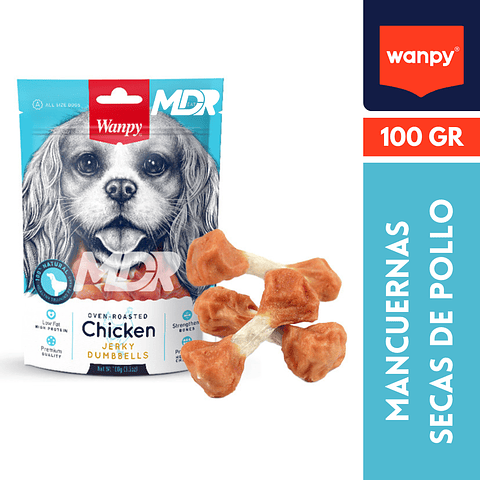 WANPY CHICKEN JERKY DUMBBELLS 100 GR