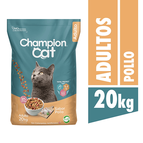 CHAMPION CAT ADULTO POLLO 20 KG
