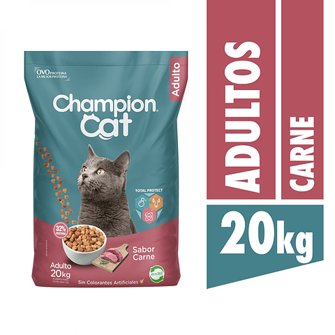 CHAMPION CAT ADULTO CARNE 20 KG
