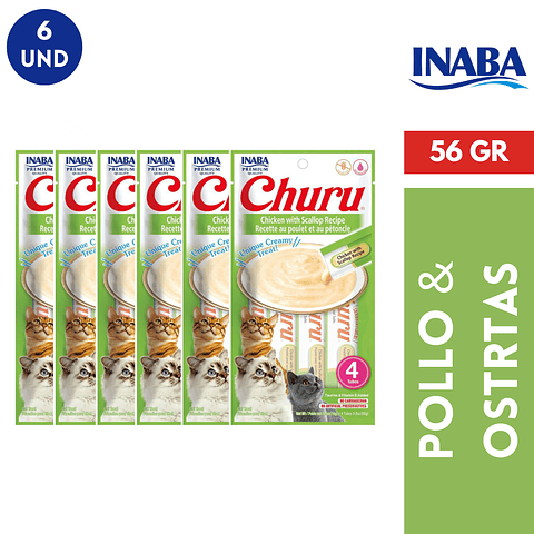 CHURU CHICKEN & SCALLOP 56GR - 6 UND