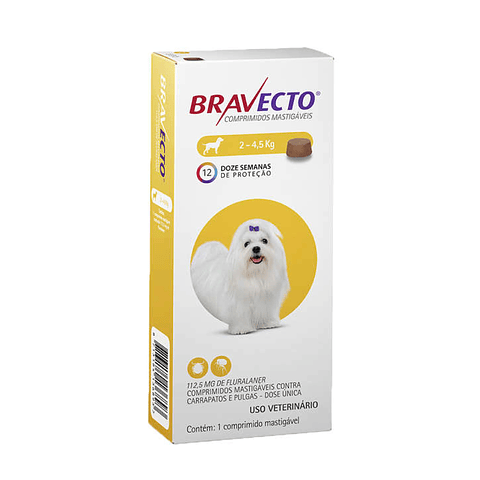 BRAVECTO - ANTIPARASITARIO MASTICABLE PERRO 2KG - 4,5KG