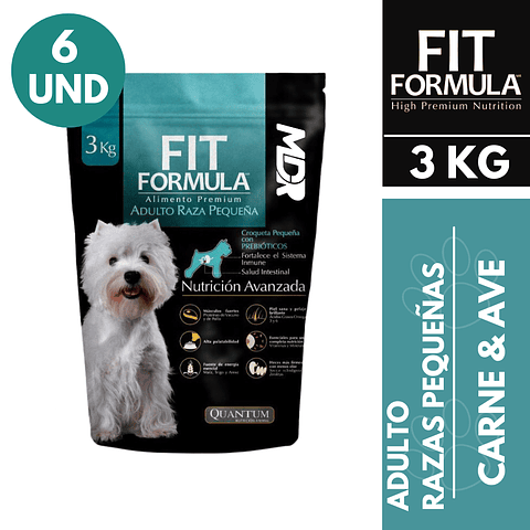 FIT FORMULA RAZA PEQUEÑA 3KG - 6 UND
