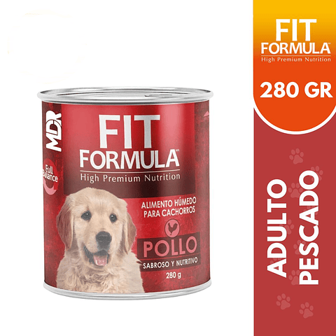 FIT FORMULA LATAS PERRO CACHORRO POLLO 280GR