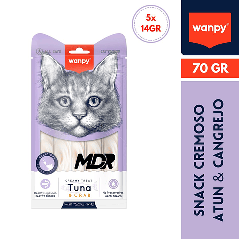 WANPY CREAMY TREAT TUNA & CRAB 70GR
