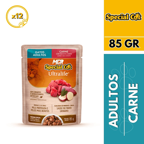 SPECIAL CAT SACHET ADULTO CARNE 85gr x12 UND