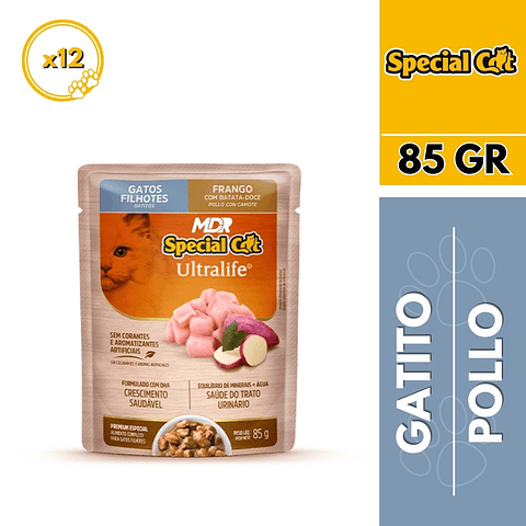 SPECIAL CAT SACHET GATITO POLLO 85gr x12 UND