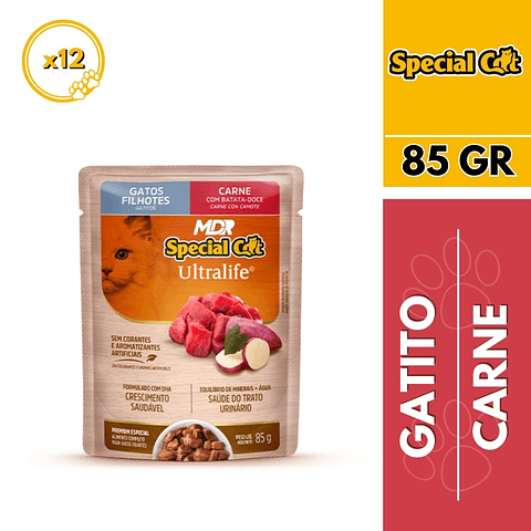 SPECIAL CAT SACHET GATITO CARNE 85gr x12 UND