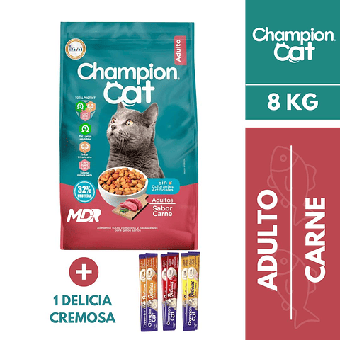 CHAMPION CAT ADULTO CARNE 8 KG