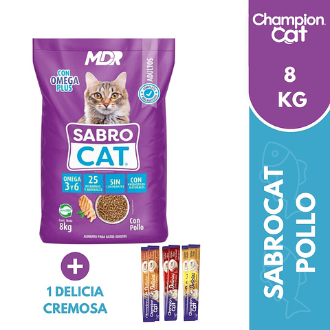 SABROCAT ADULTO POLLO 8KG