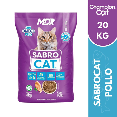 SABROCAT ADULTO POLLO 20KG