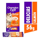 CHAMPION CAT DELICIAS CREMOSAS SALMON 56GR x24 UND 2