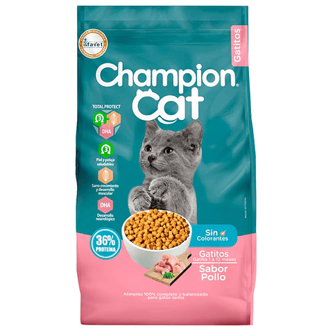 CHAMPION CAT GATITOS POLLO 20 KG