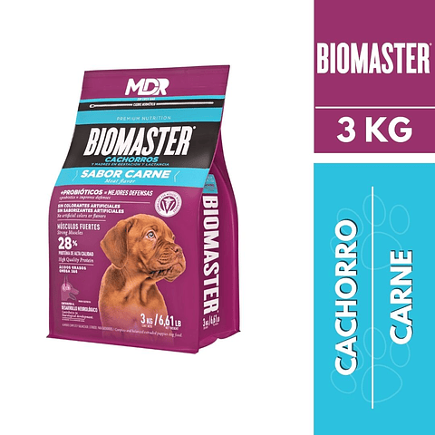 BIOMASTER CACHORRO SABOR CARNE 3 KG