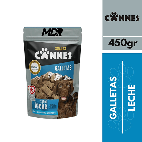 CANNES GALLETAS LECHE 450GR X12 UND
