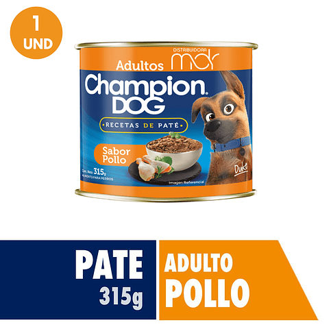 CHAMPION DOG RECETAS EN PATE LATAS POLLO 315gr - 24 UND