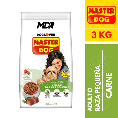 MASTER DOG ADULTO RAZAS PEQUEÑAS 3 KG