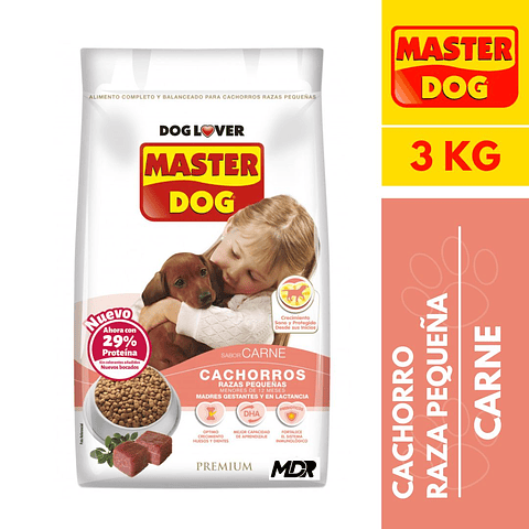 MASTER DOG CACHORRO RAZA PEQUEÑA 3 KG