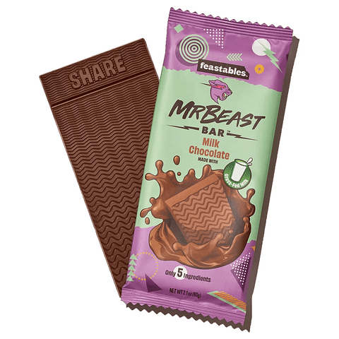 Chocolate Mrbeast Feastables Con Leche 60gr