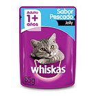 WHISKAS 1+ Adulto Castrados Pescados Jelly De 85gr x20 UND 1