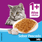 WHISKAS 1+ Adulto Castrados Pescados Jelly De 85gr x20 UND 3